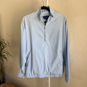 Dunhill Golf Jacket Pullover Light Blue 1/4 Zip Men's Medium Portugal Vintage